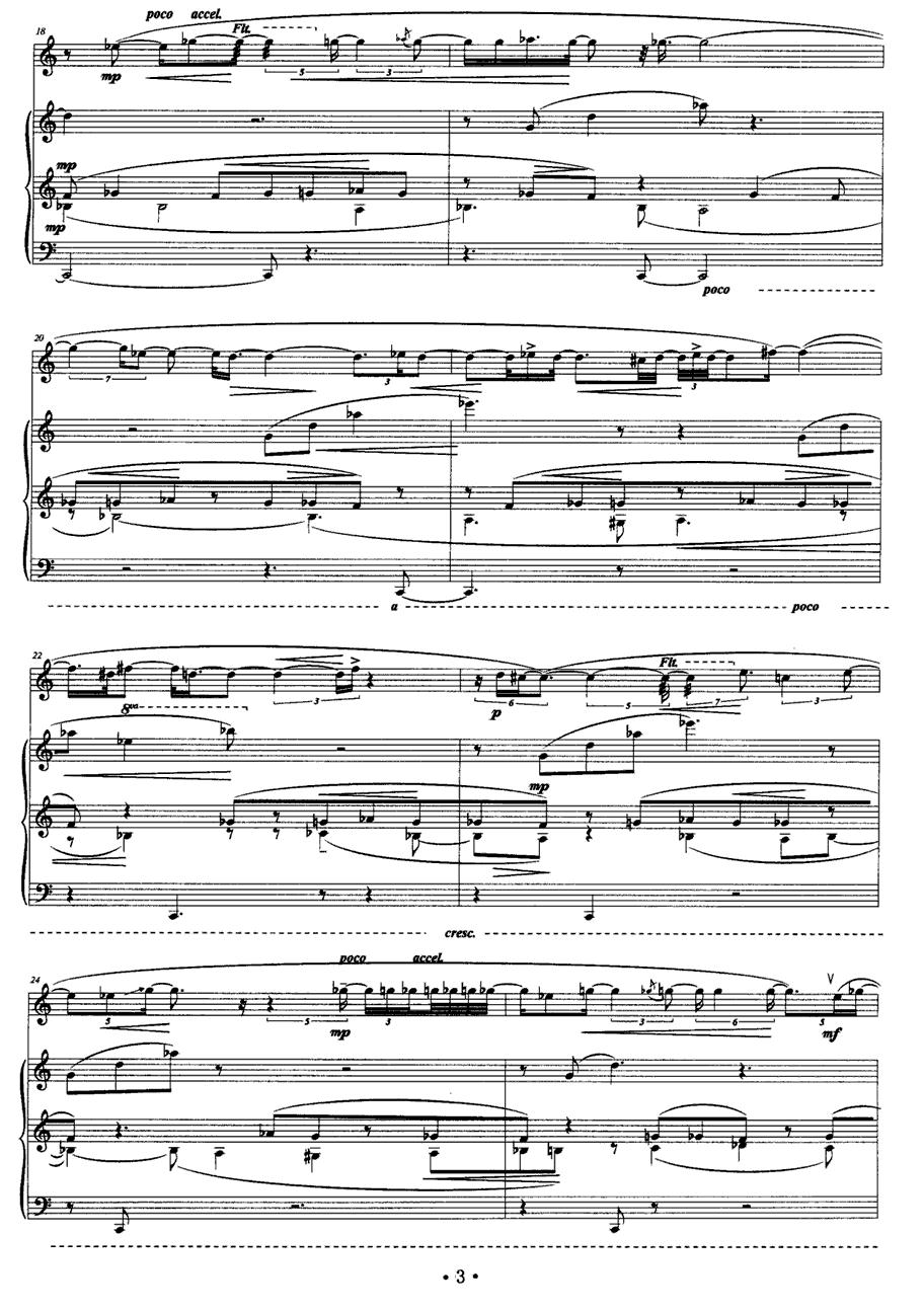 光·续（长笛+钢琴）其它曲谱（图3）