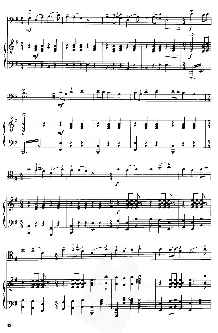 布依族山歌（大提琴）2其它曲谱（图1）
