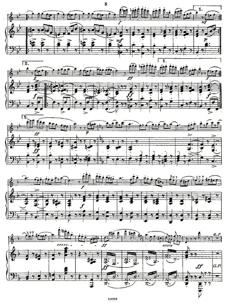 Fantaisies nationales. Op. 59, 5.（长笛+钢琴伴奏）其它曲谱（图4）