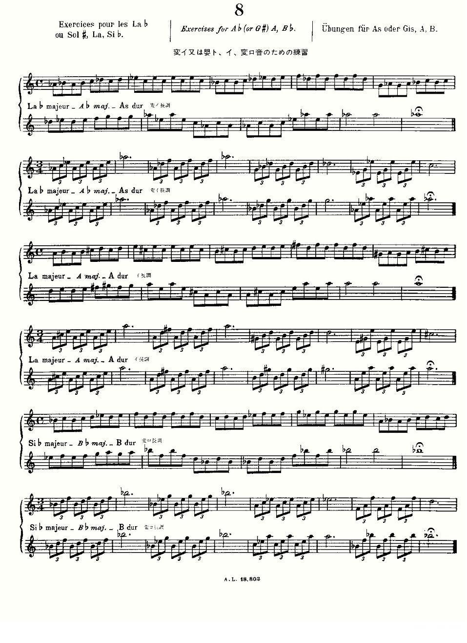 初级练习之8（Alphonse Ludec - Debutant Flutiste）其它曲谱（图2）
