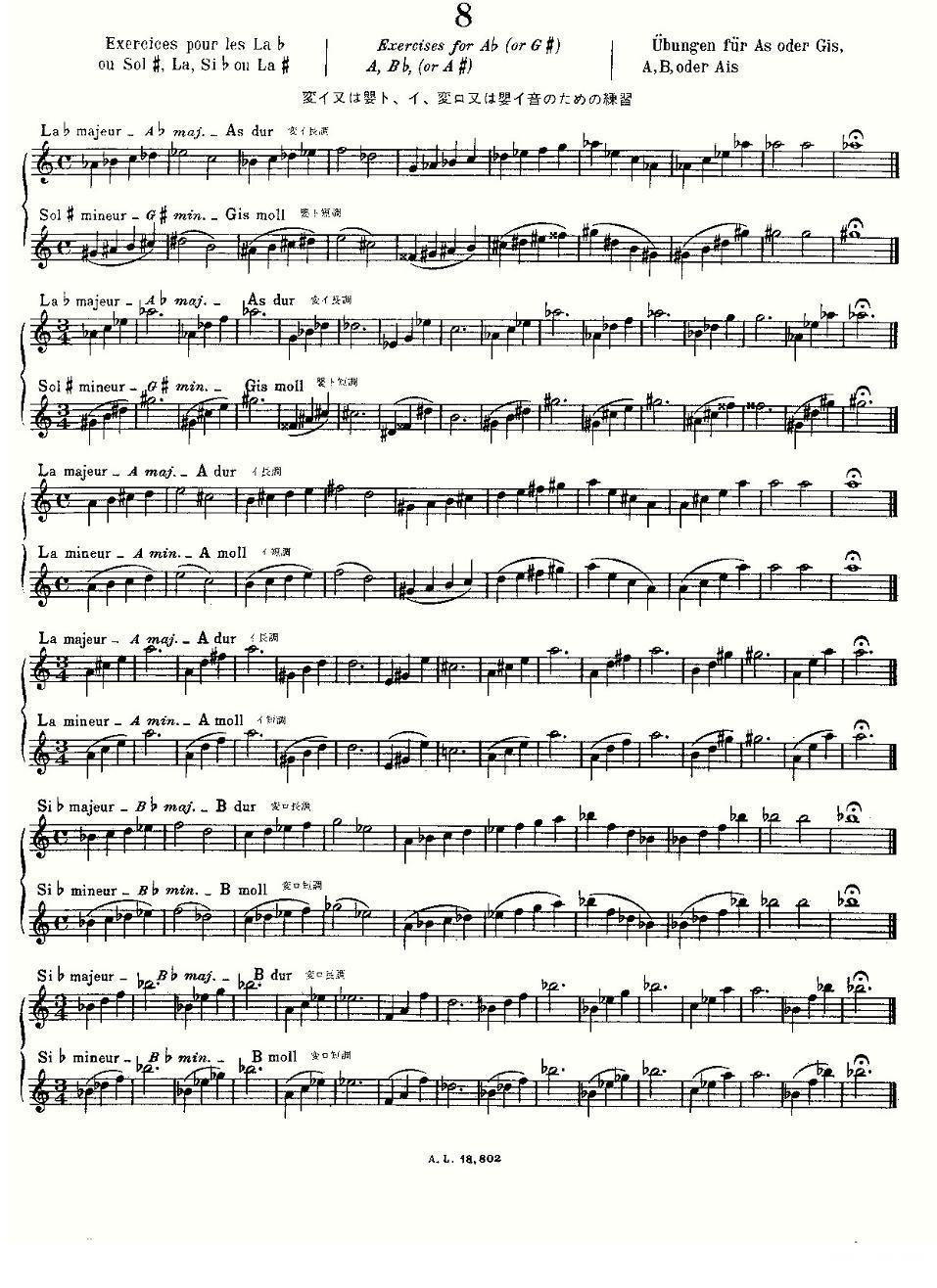 初级练习之8（Alphonse Ludec - Debutant Flutiste）其它曲谱（图1）