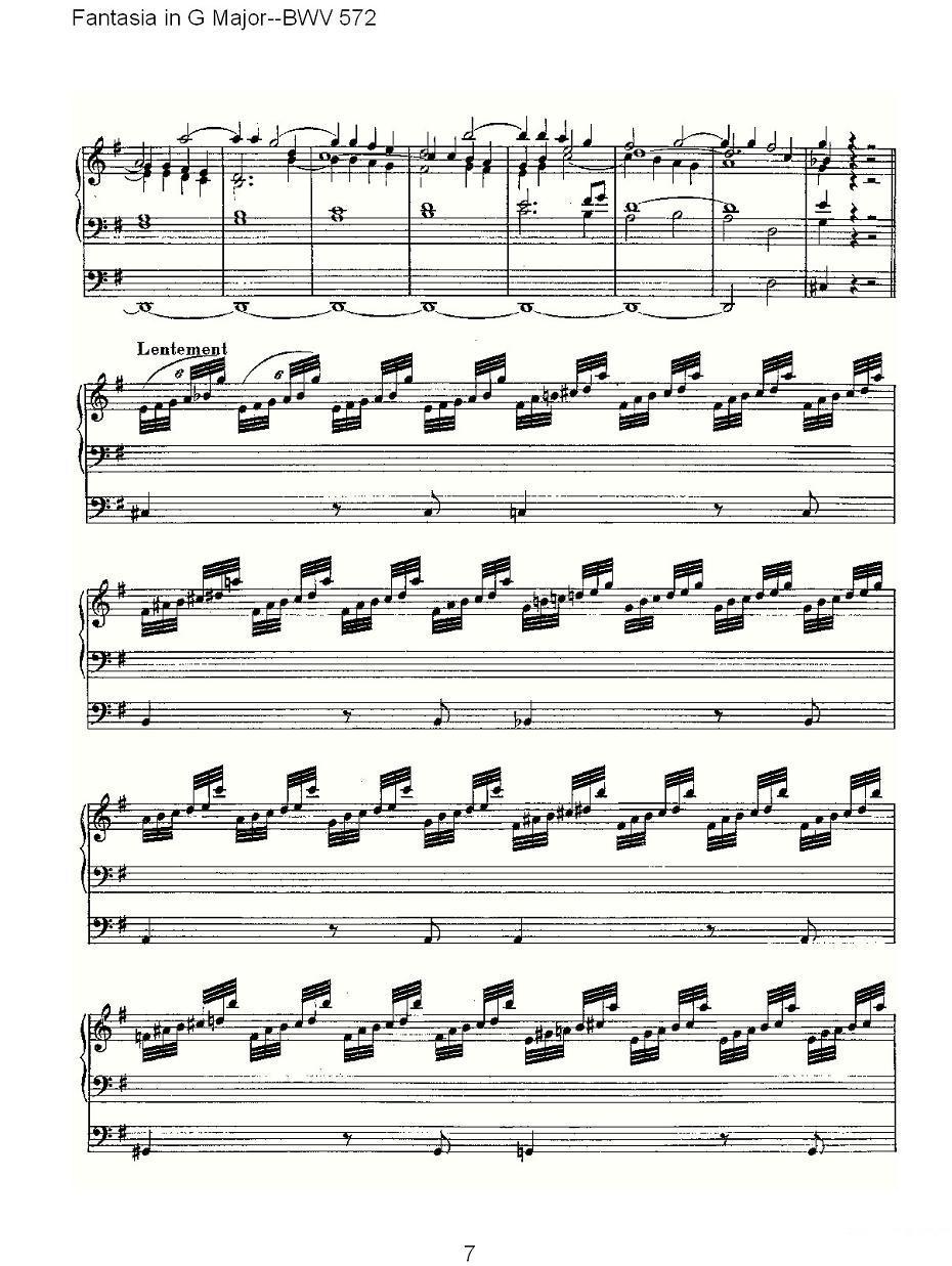 Fantasia in G Major--BWV 572 （管风琴谱）其它曲谱（图7）