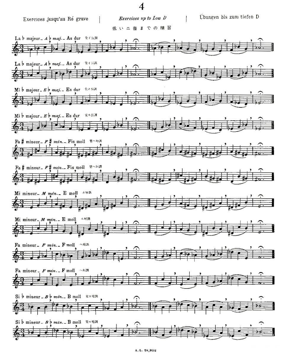 初级练习之4（Alphonse Ludec - Debutant Flutiste）其它曲谱（图2）
