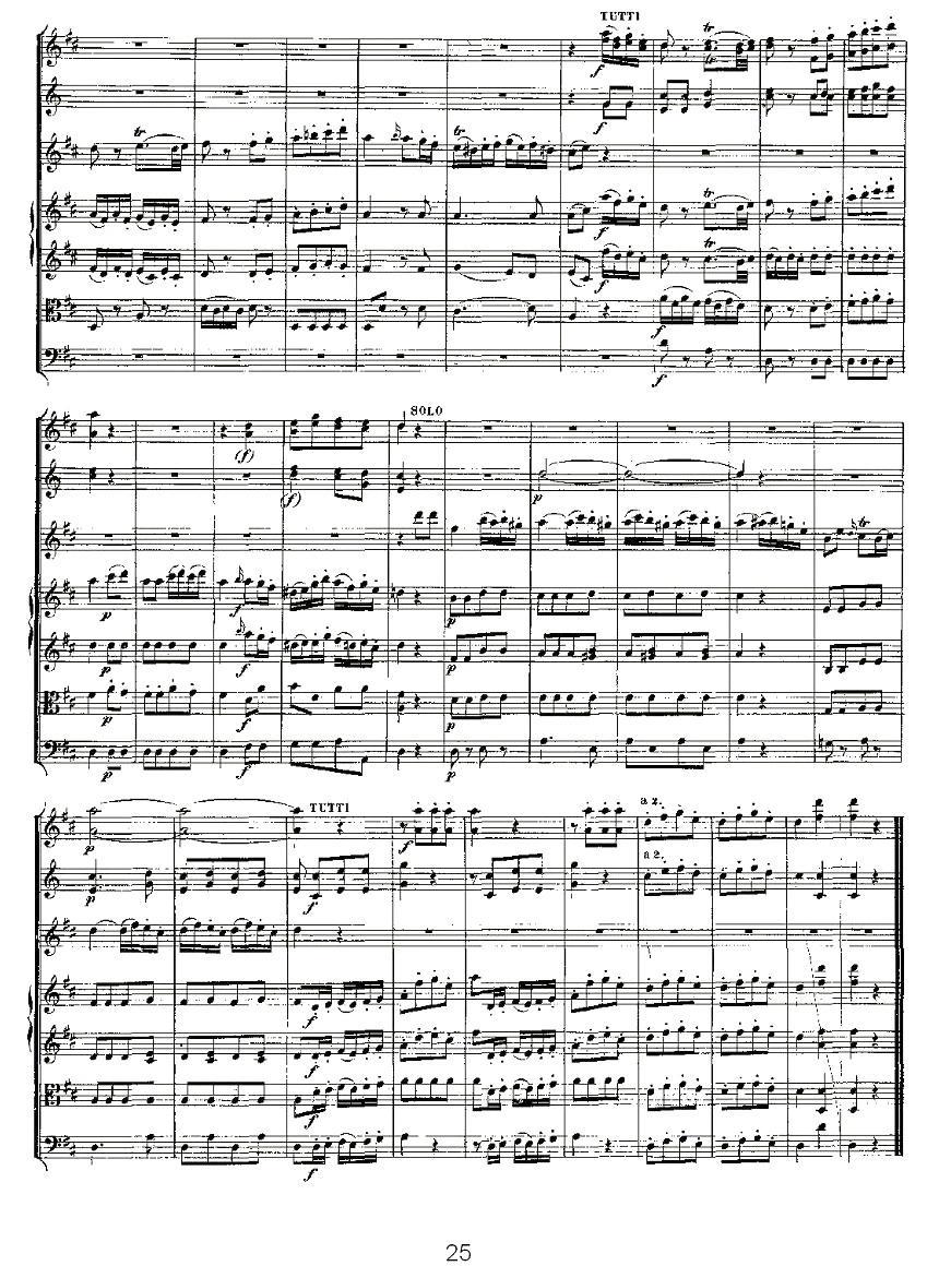 Concerto in D for Flute, K.314（D大调长笛协奏曲）其它曲谱（图25）