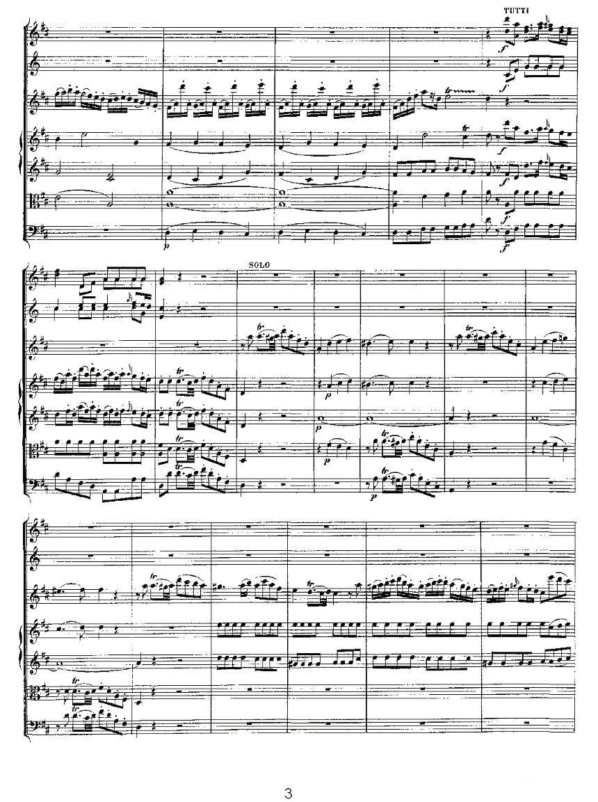 Concerto in D for Flute, K.314（D大调长笛协奏曲）其它曲谱（图3）