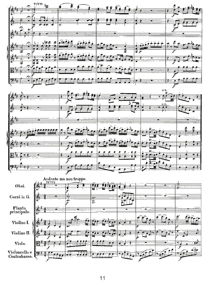Concerto in D for Flute, K.314（D大调长笛协奏曲）其它曲谱（图11）