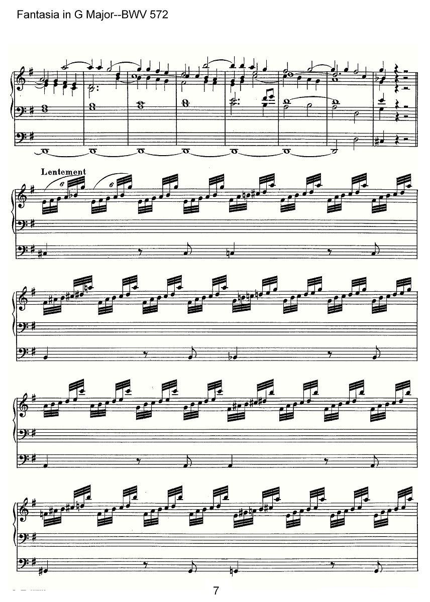 Fantasia in G Major--BWV 572（管风琴谱）其它曲谱（图7）
