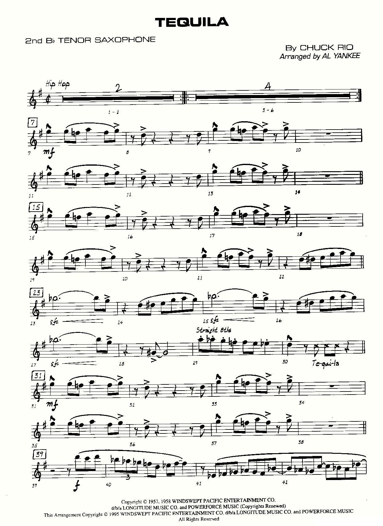 龙舌兰（爵士大乐队总分谱、总政军乐团演奏版）其它曲谱（图7）