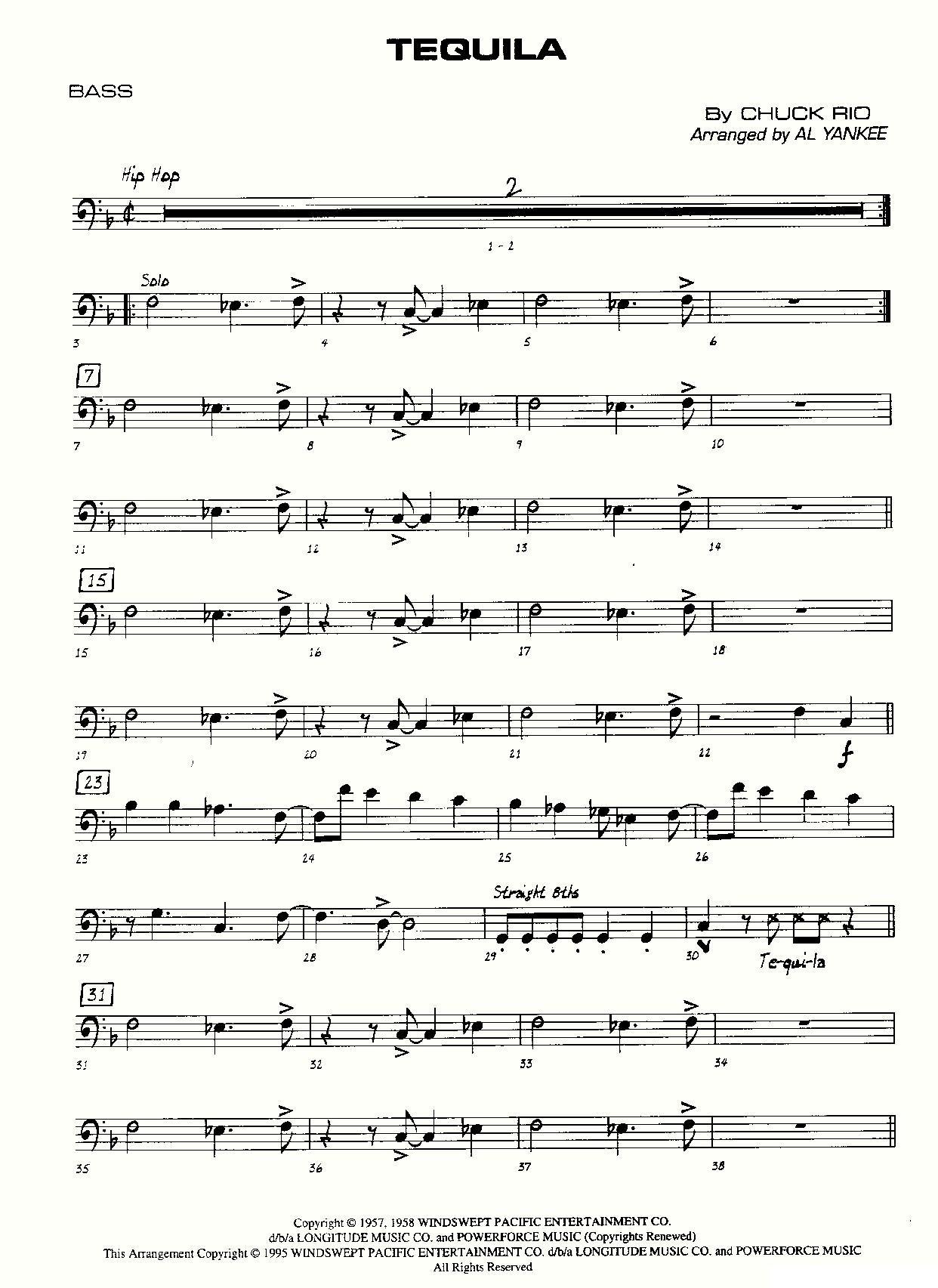 龙舌兰（爵士大乐队总分谱、总政军乐团演奏版）其它曲谱（图34）