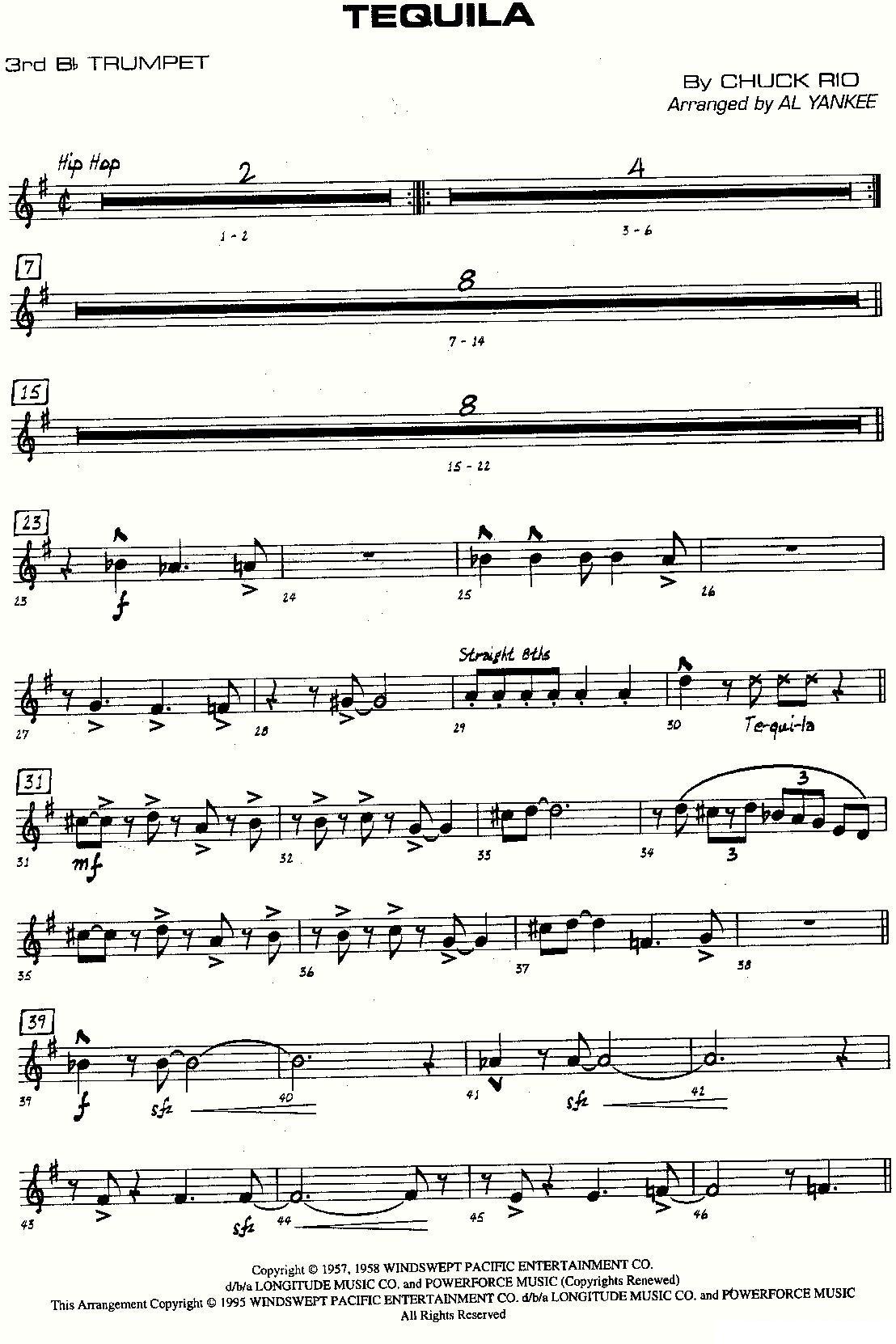 龙舌兰（爵士大乐队总分谱、总政军乐团演奏版）其它曲谱（图13）