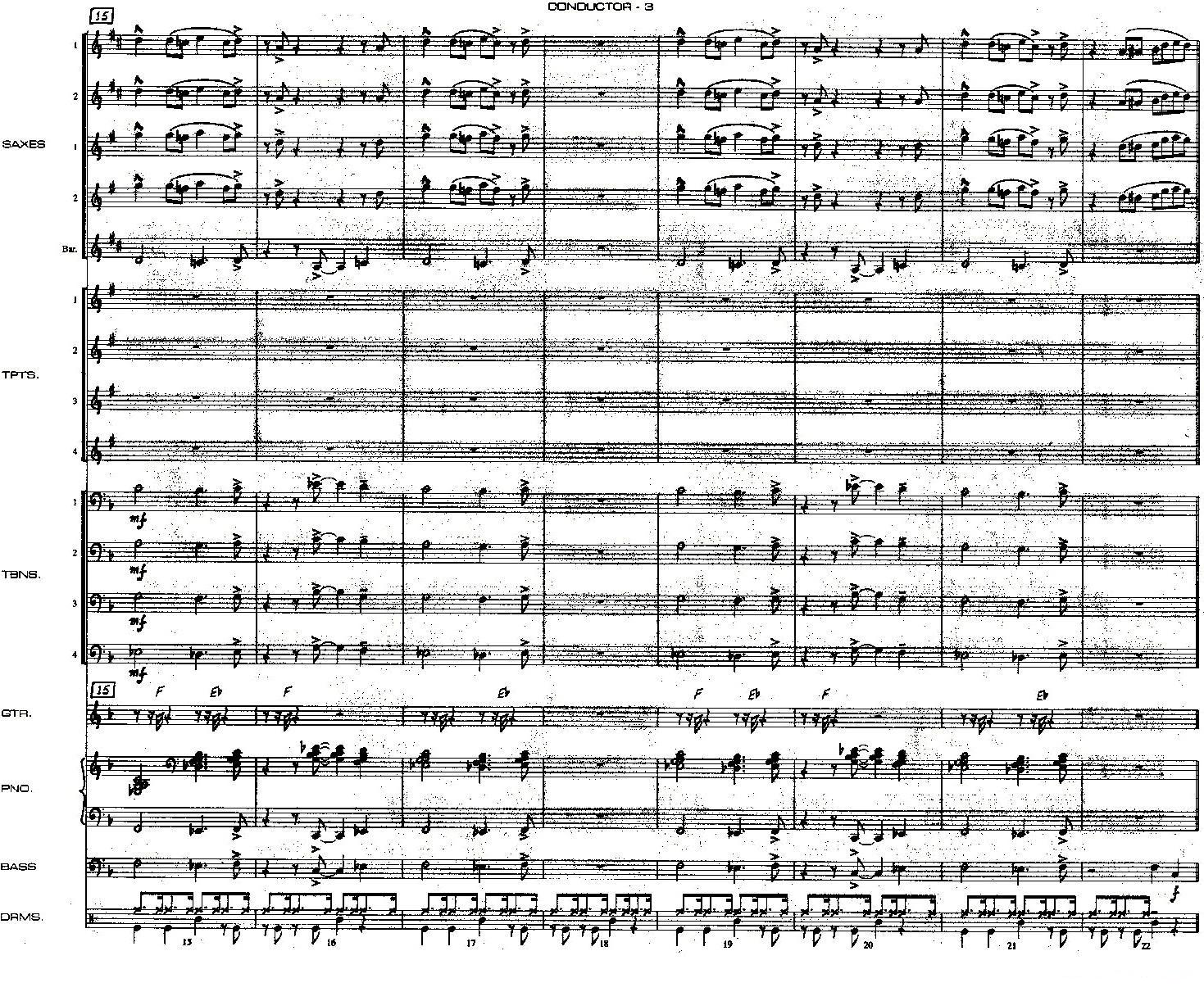 龙舌兰（爵士大乐队总分谱、总政军乐团演奏版）其它曲谱（图40）