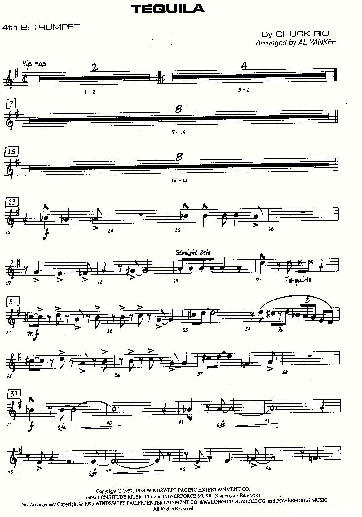 龙舌兰（爵士大乐队总分谱、总政军乐团演奏版）其它曲谱（图14）