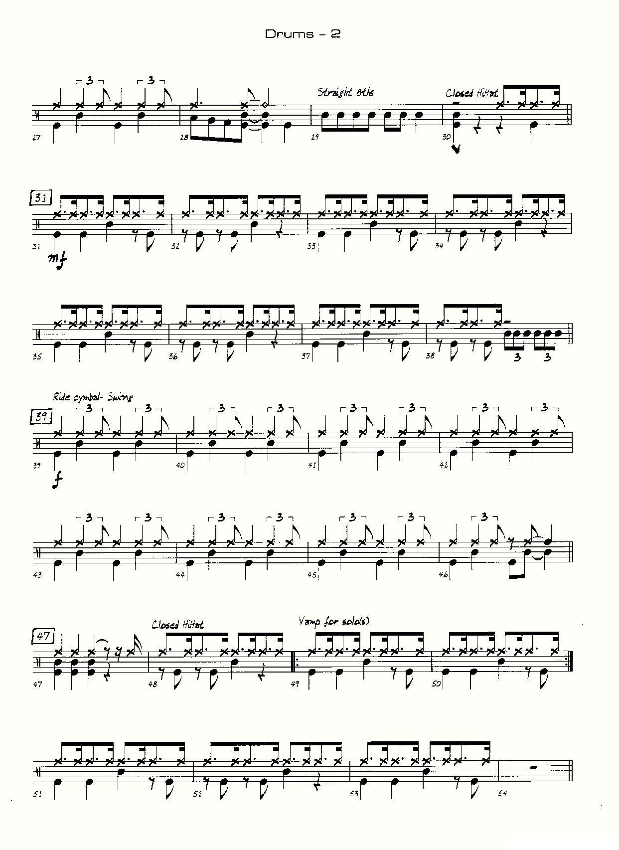 龙舌兰（爵士大乐队总分谱、总政军乐团演奏版）其它曲谱（图49）