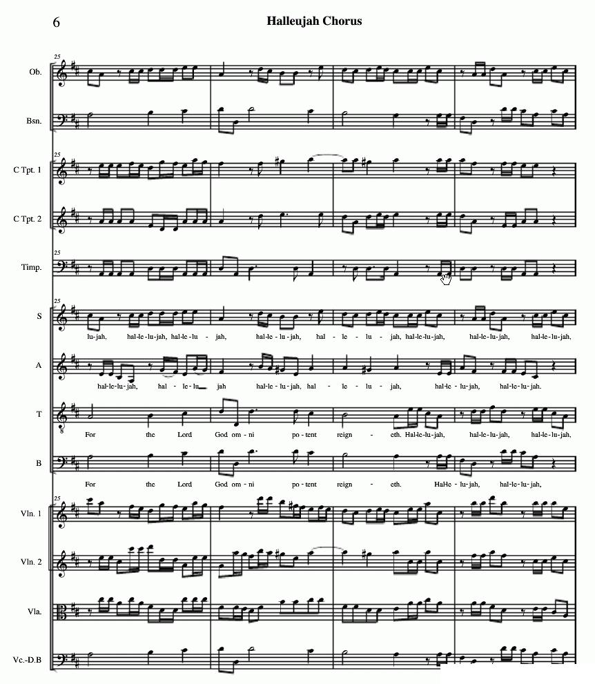 哈利路亚总谱1-10（Halleujah Chorus）其它曲谱（图6）