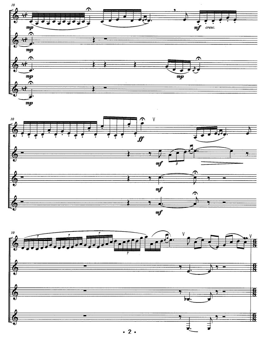 “博”之舞（单簧管四重奏）其它曲谱（图2）