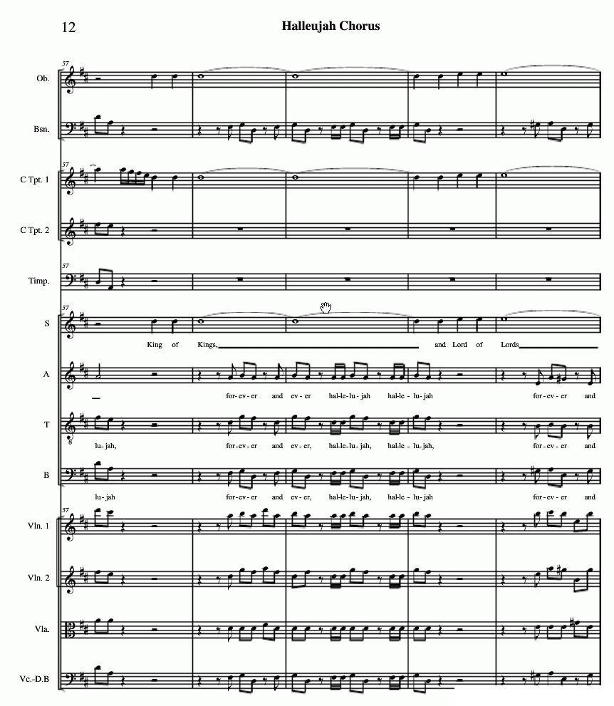 哈利路亚总谱11-19（Halleujah Chorus）其它曲谱（图2）