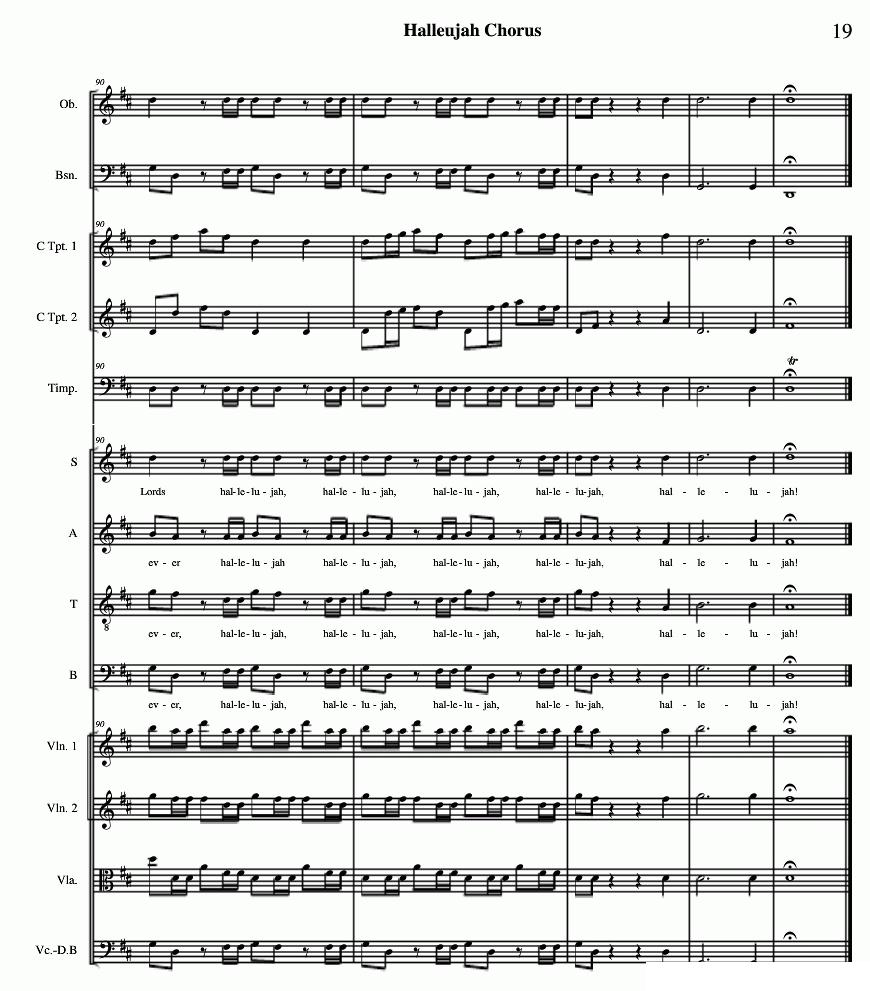 哈利路亚总谱11-19（Halleujah Chorus）其它曲谱（图9）