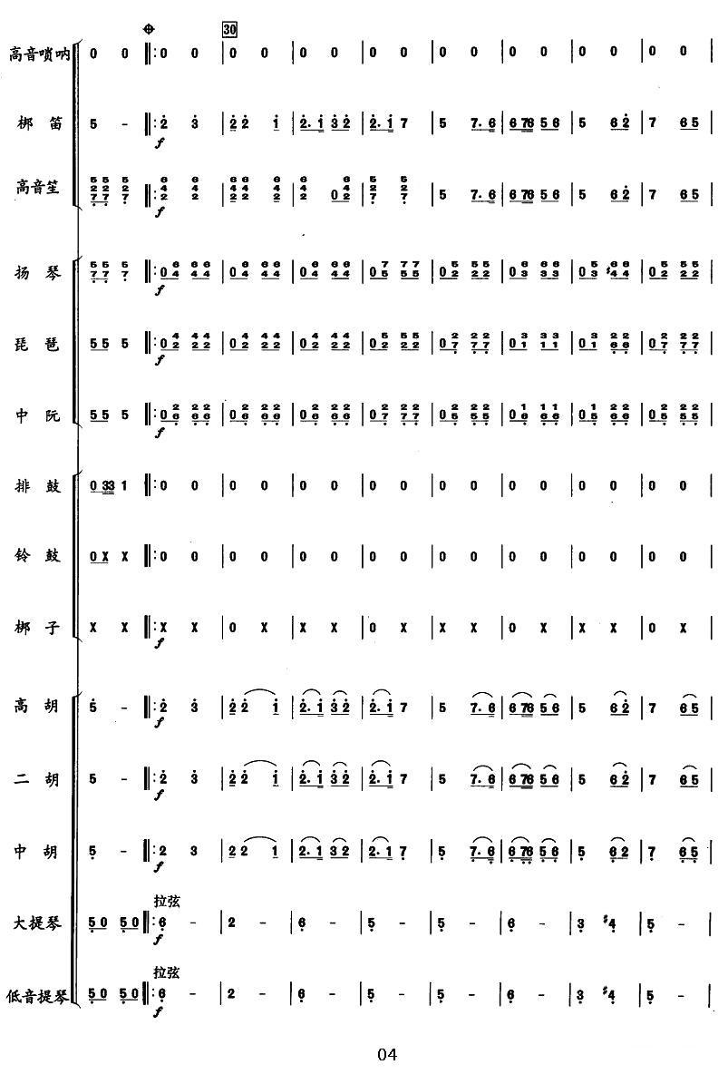 艾哈默德兄弟（突尼斯民歌、合奏总谱）其它曲谱（图4）