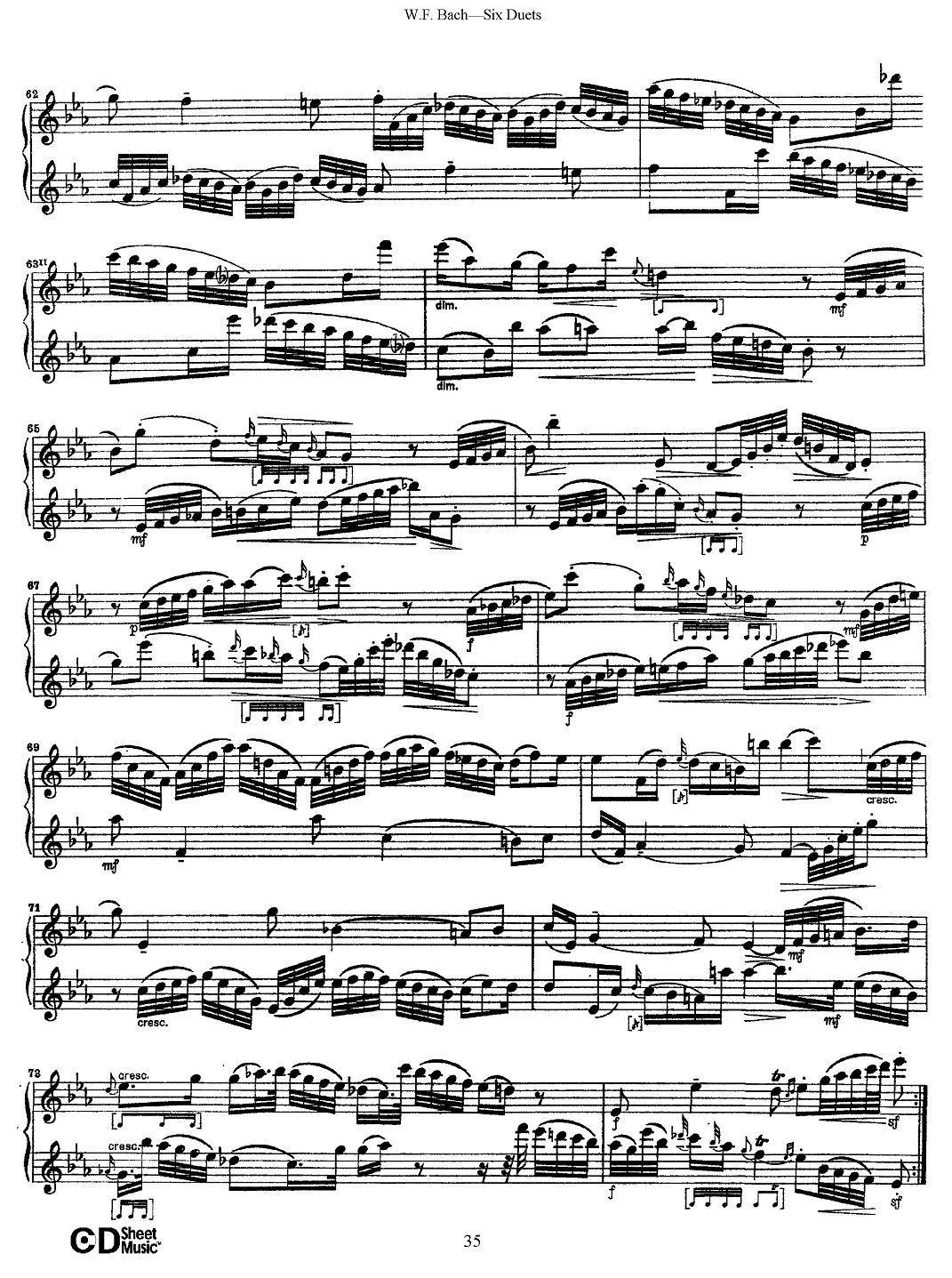 W.F.巴赫—六首二重奏练习曲（5）其它曲谱（图6）