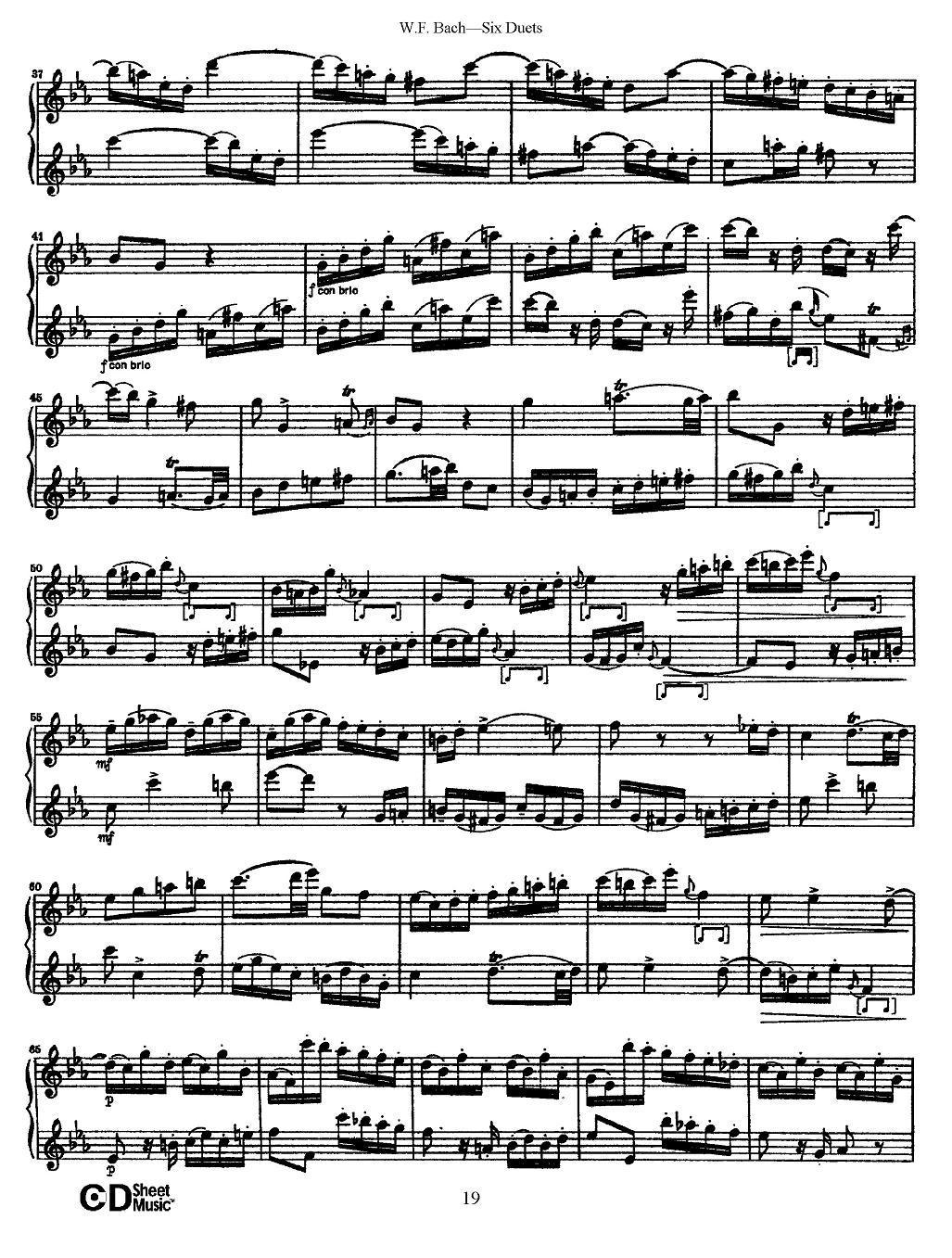 W.F.巴赫—六首二重奏练习曲（3）其它曲谱（图6）