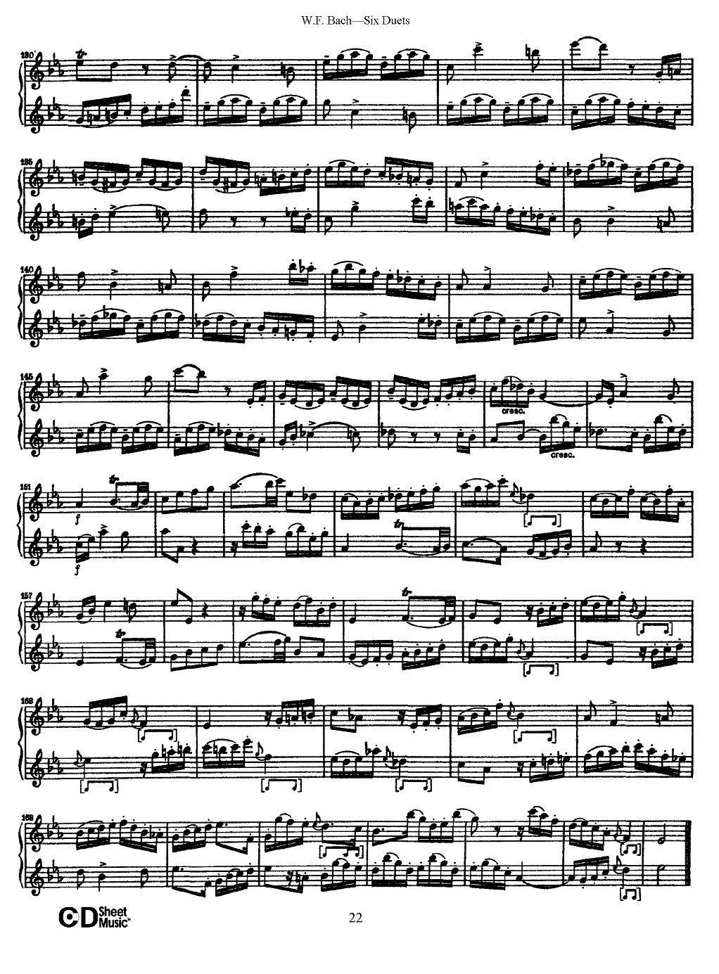 W.F.巴赫—六首二重奏练习曲（3）其它曲谱（图9）