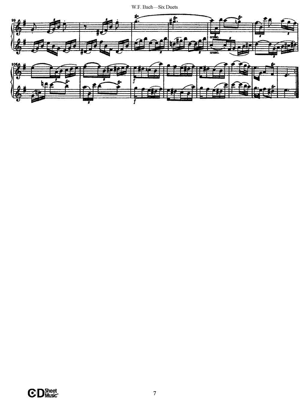 W.F.巴赫—六首二重奏练习曲（1）其它曲谱（图7）