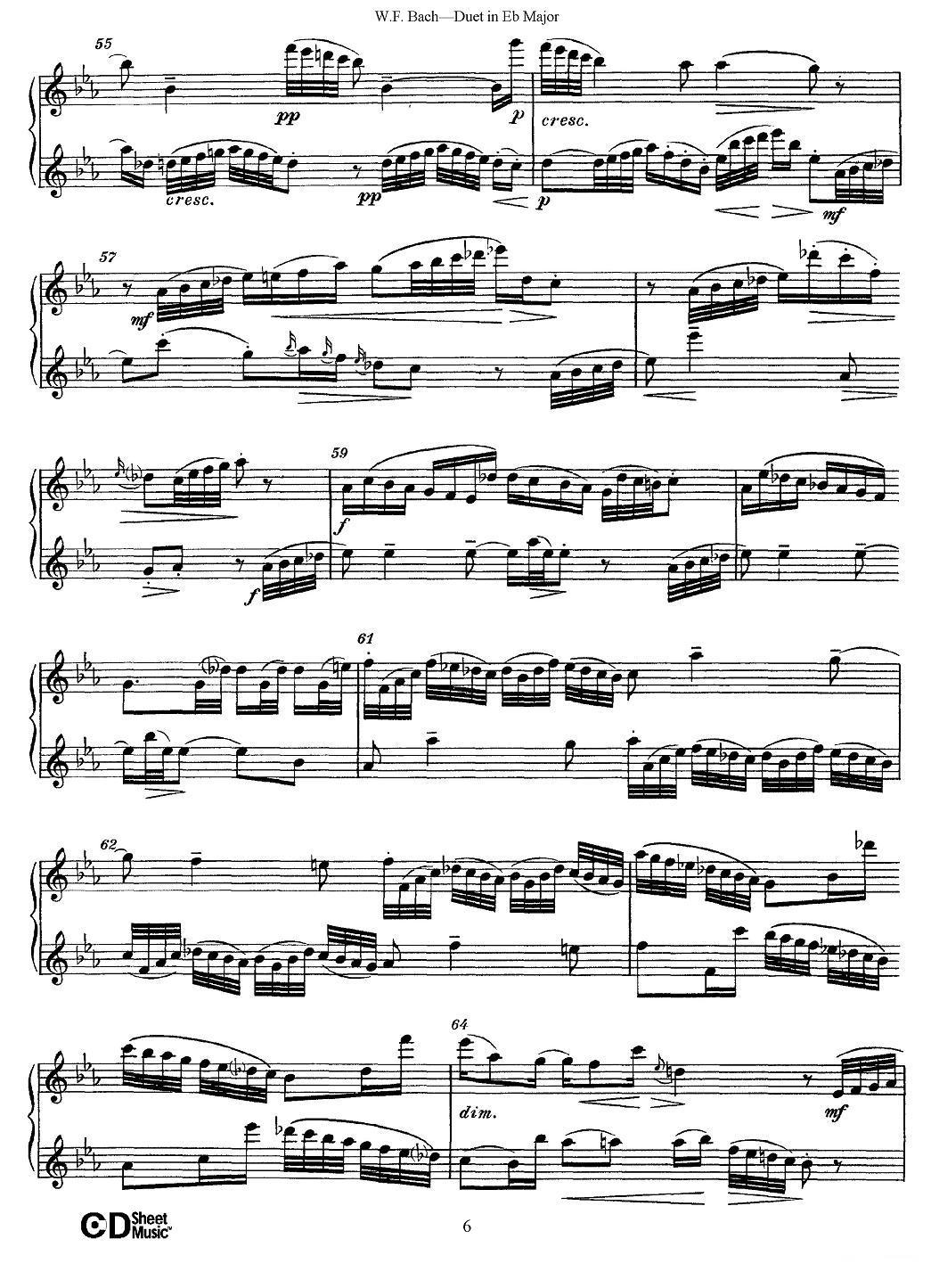 Eb大调二重奏其它曲谱（图6）