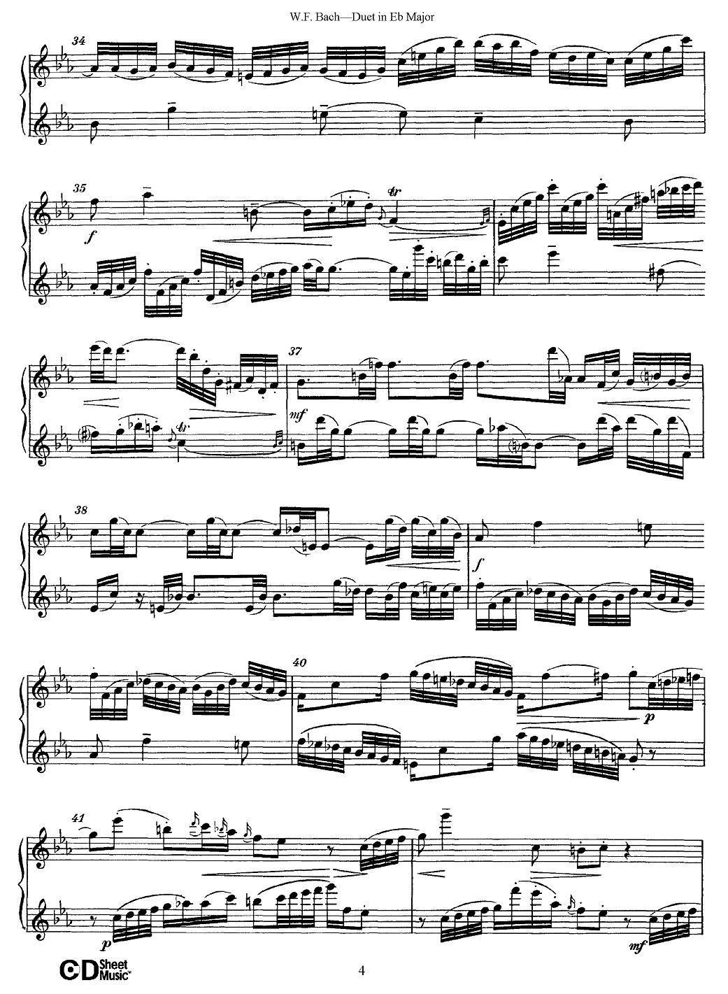 Eb大调二重奏其它曲谱（图4）