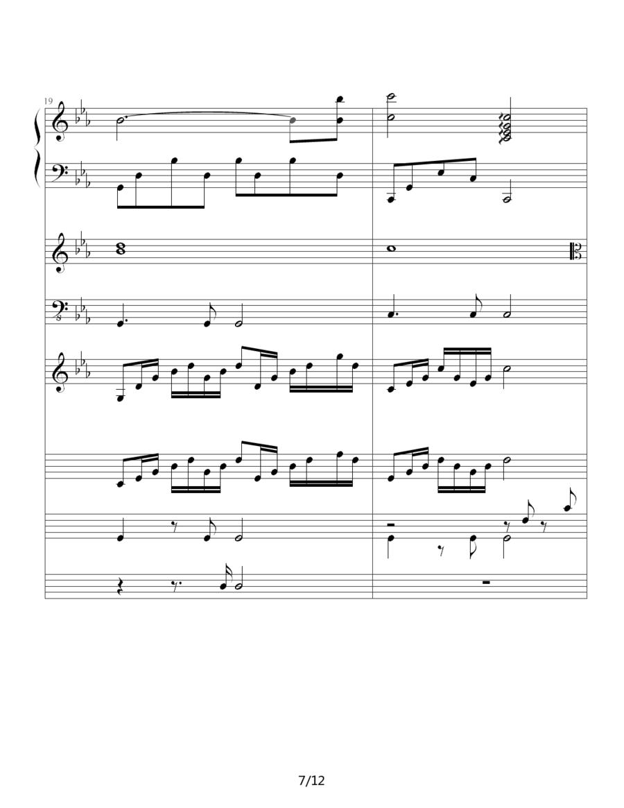 罗密欧与茱丽叶（钢琴协奏曲总谱）其它曲谱（图7）