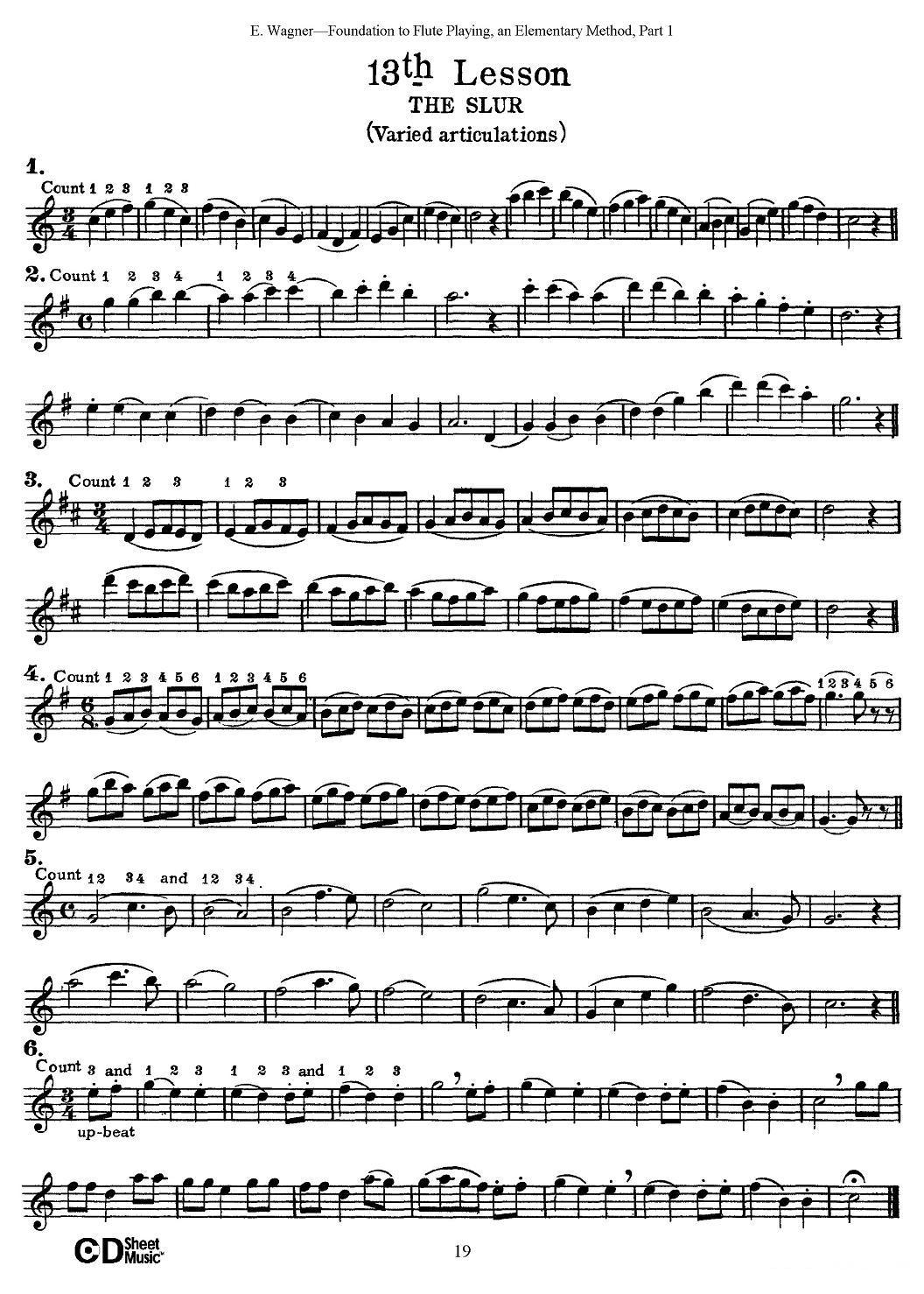 长笛演奏基础教程练习（11—20）其它曲谱（图3）