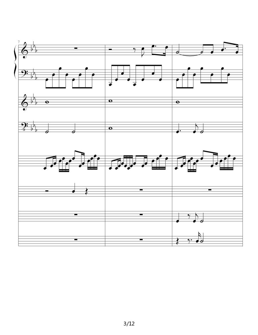 罗密欧与茱丽叶（钢琴协奏曲总谱）其它曲谱（图3）