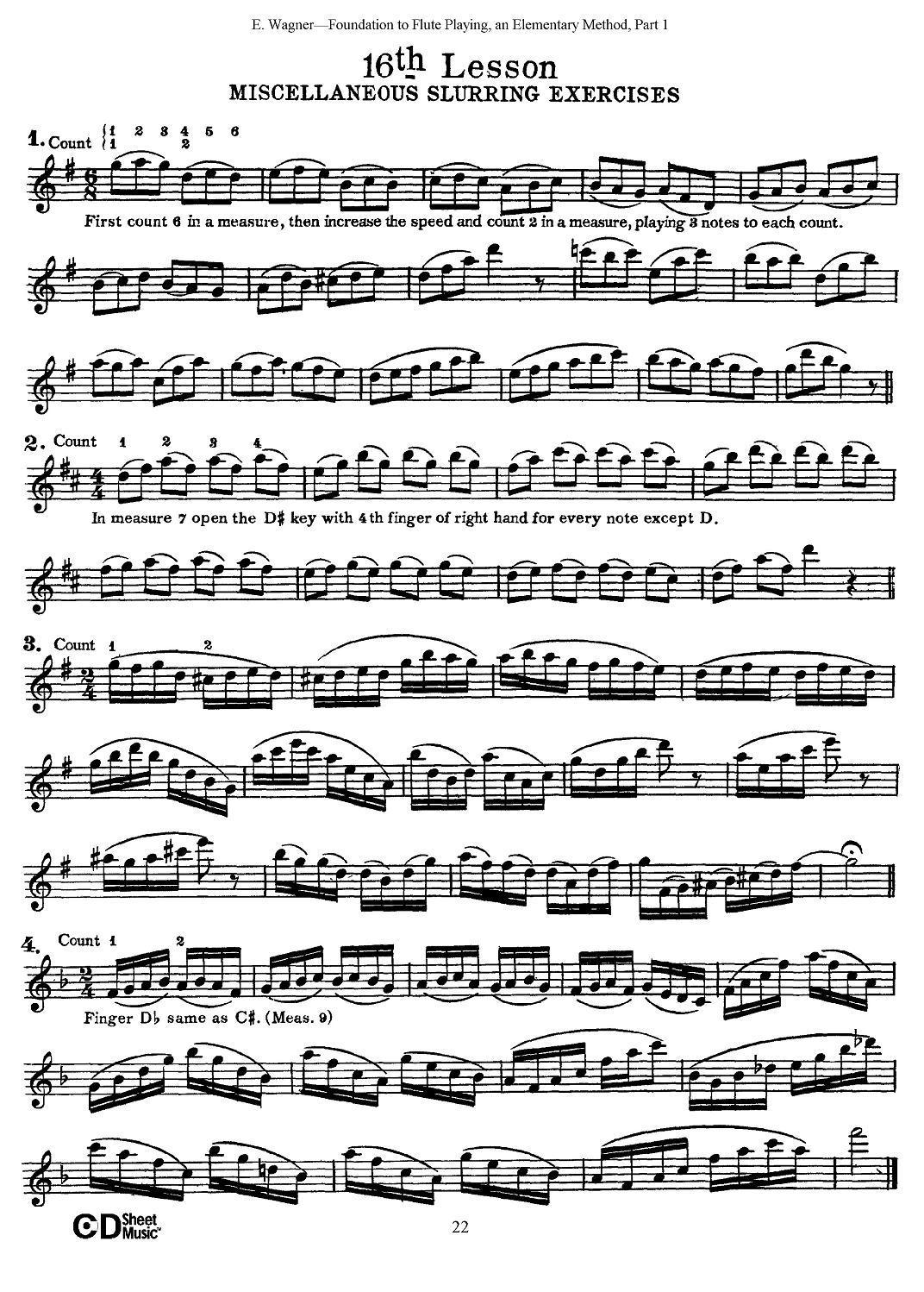 长笛演奏基础教程练习（11—20）其它曲谱（图6）