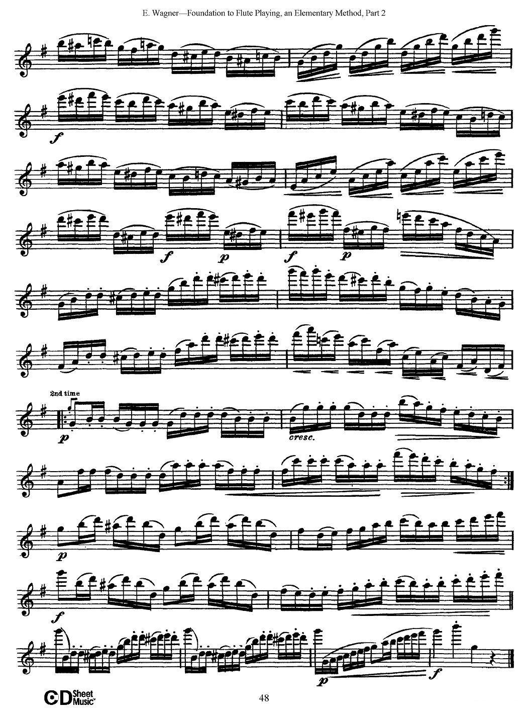长笛演奏基础教程练习（Etude 3）其它曲谱（图2）