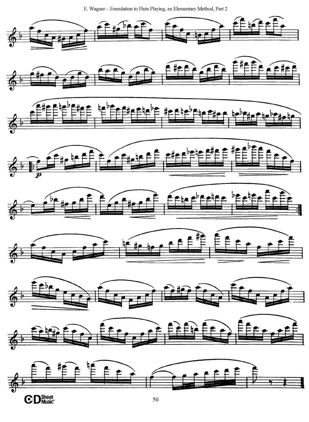 长笛演奏基础教程练习（Etude 4）其它曲谱（图2）