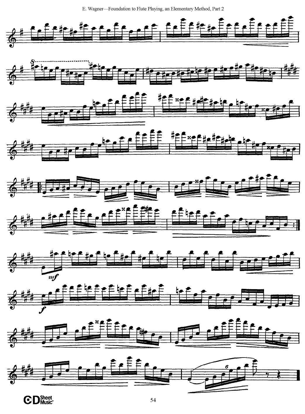 长笛演奏基础教程练习（Etude 6）其它曲谱（图2）