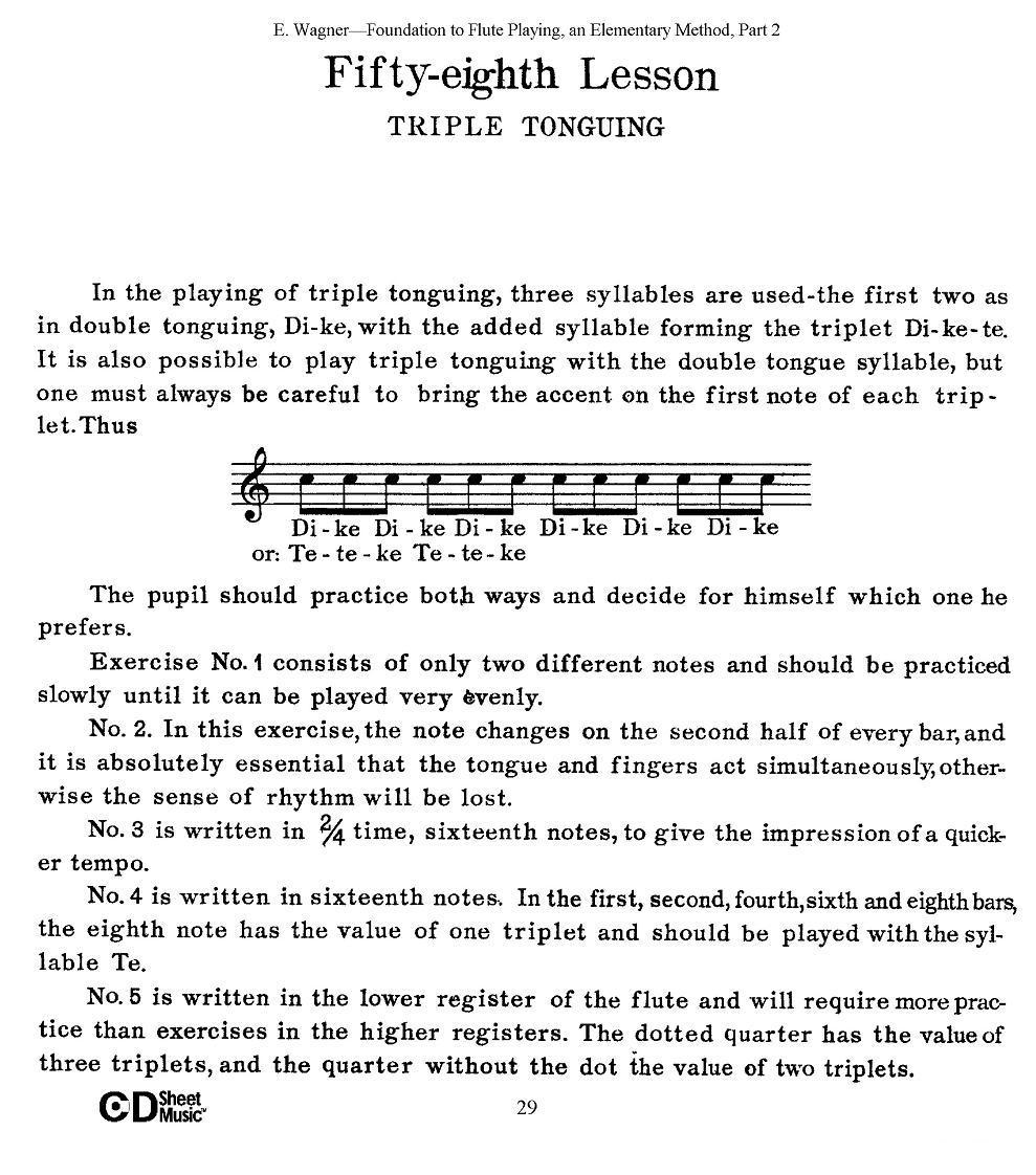 长笛演奏基础教程练习（53—59）其它曲谱（图9）