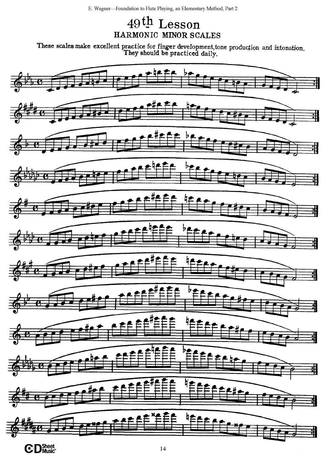 长笛演奏基础教程练习（47—52）其它曲谱（图5）