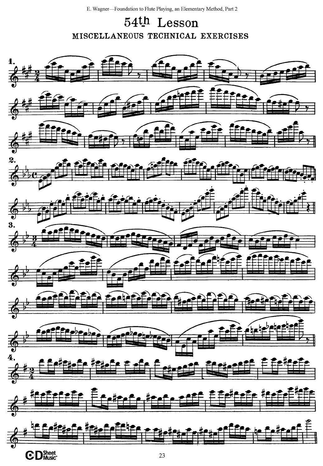 长笛演奏基础教程练习（53—59）其它曲谱（图3）