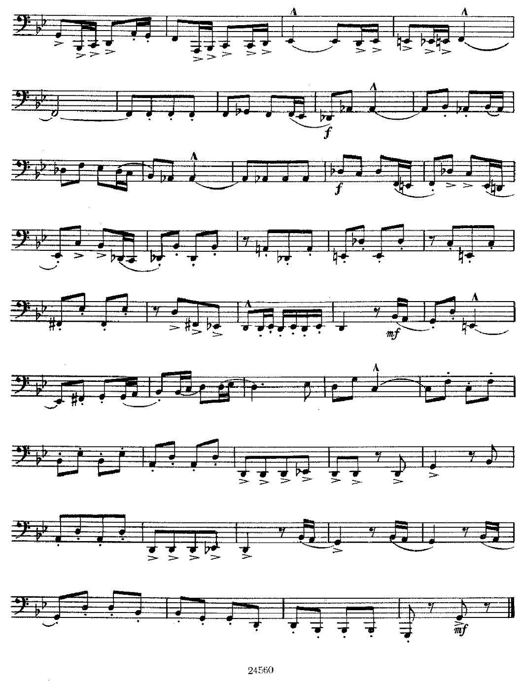 瓦西里耶夫24首大号练习曲集（1—6）其它曲谱（图8）