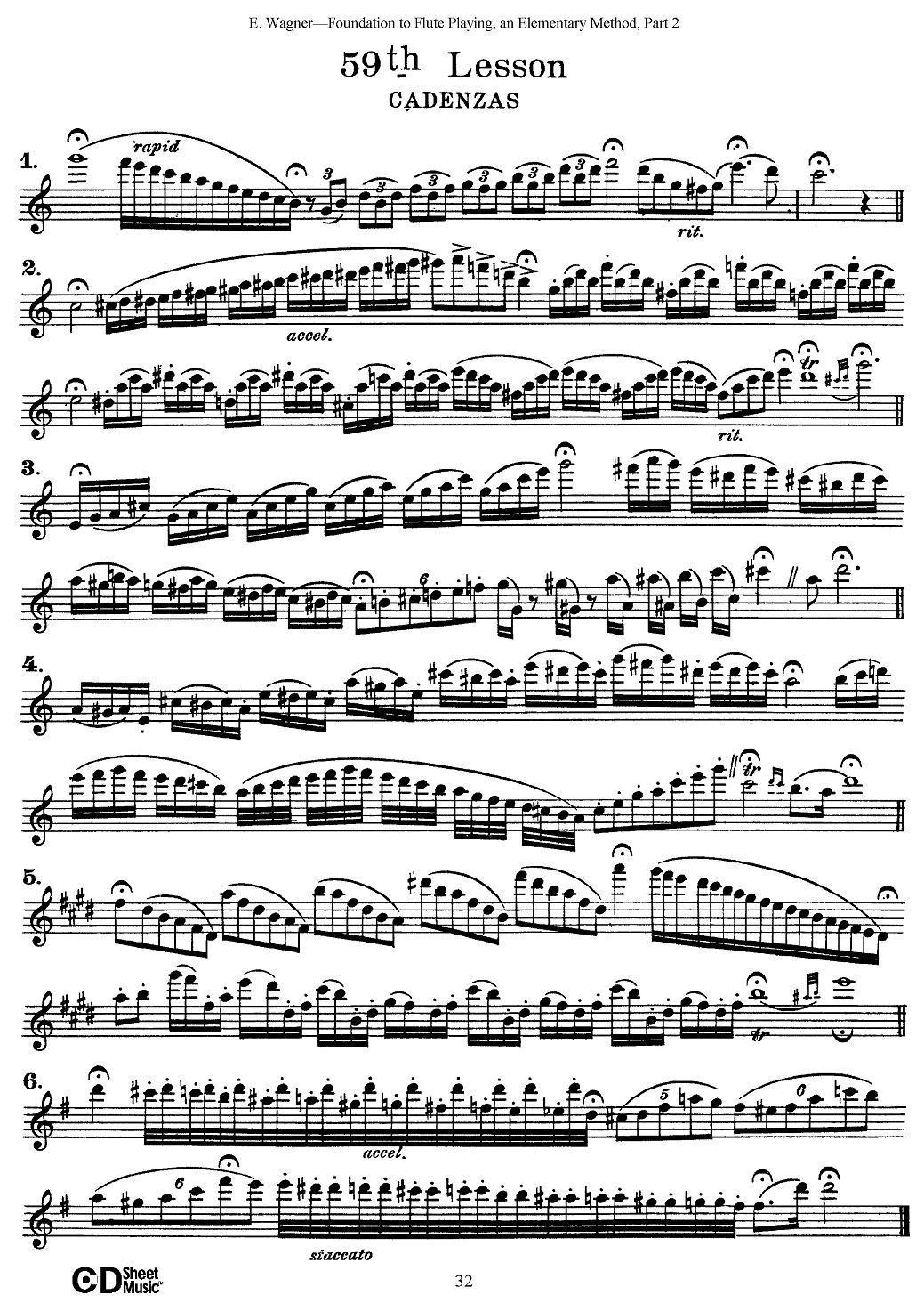 长笛演奏基础教程练习（53—59）其它曲谱（图12）