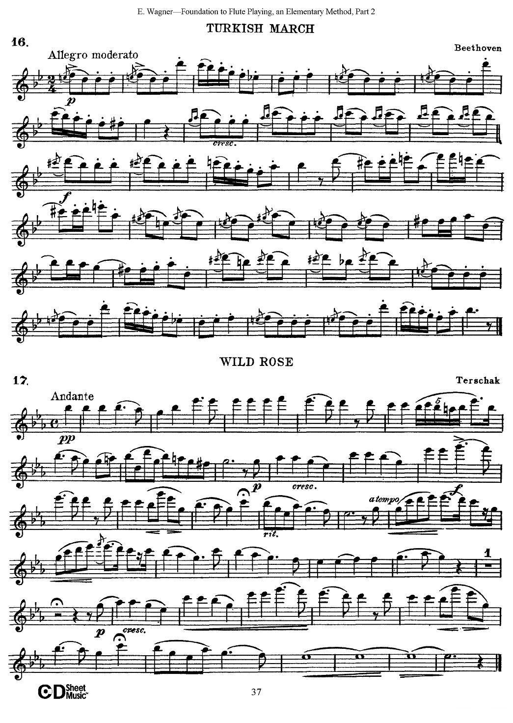 长笛演奏基础教程练习（Collection of Songs and solos）其它曲谱（图5）