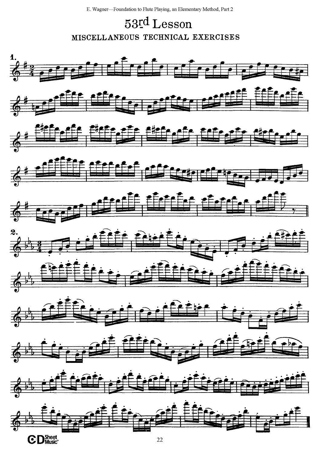 长笛演奏基础教程练习（53—59）其它曲谱（图2）