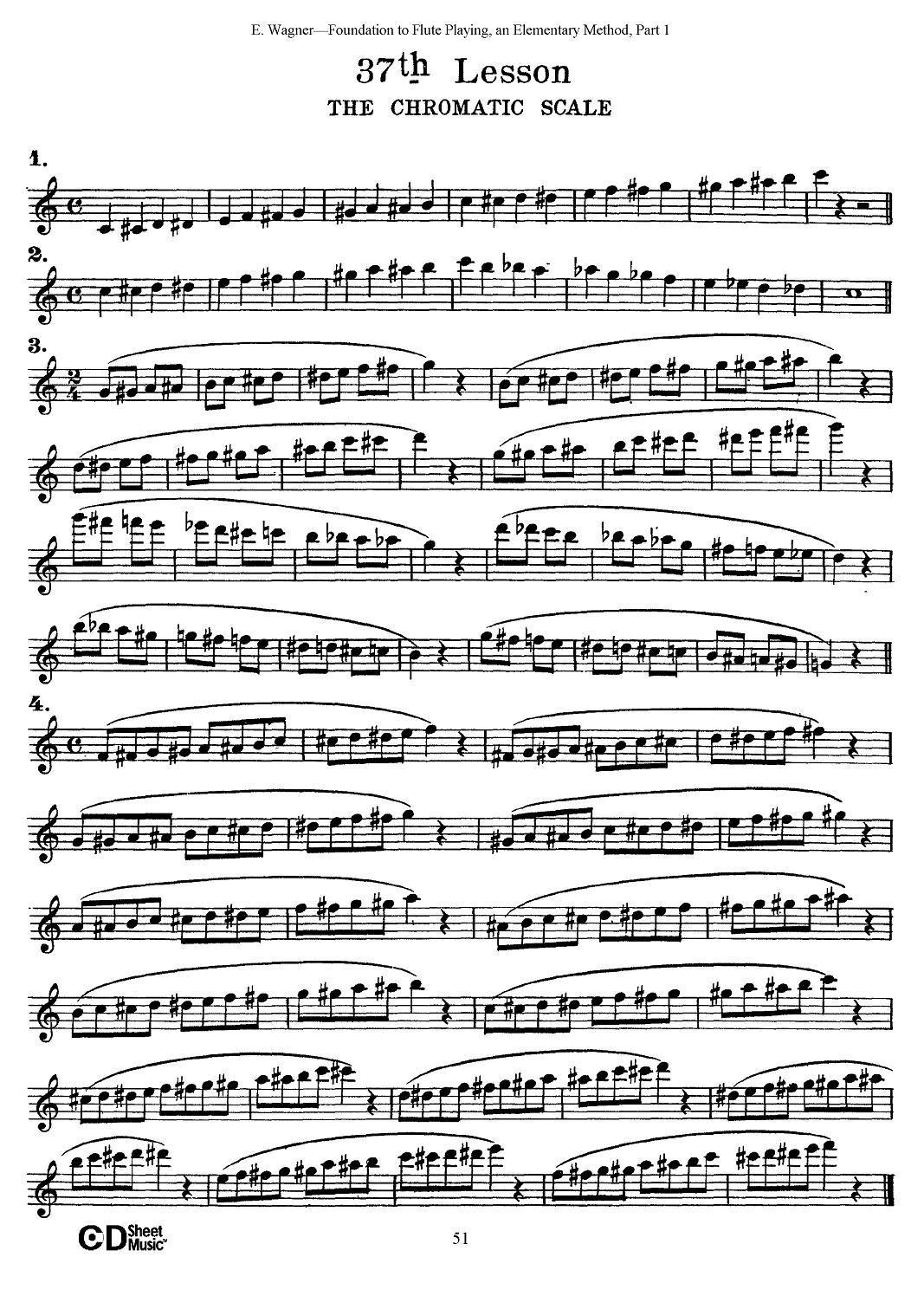 长笛演奏基础教程练习（31—40）其它曲谱（图10）