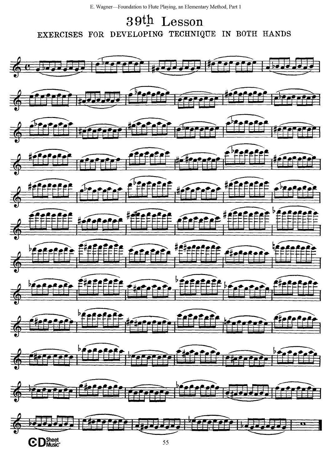 长笛演奏基础教程练习（31—40）其它曲谱（图14）