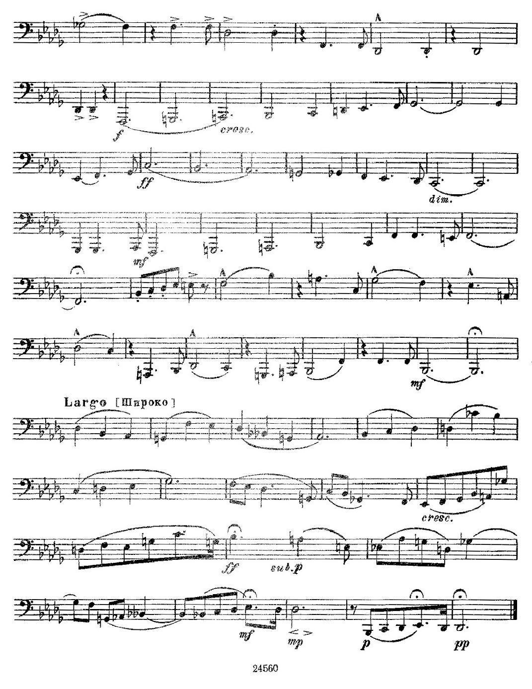瓦西里耶夫24首大号练习曲集（19—24）其它曲谱（图9）