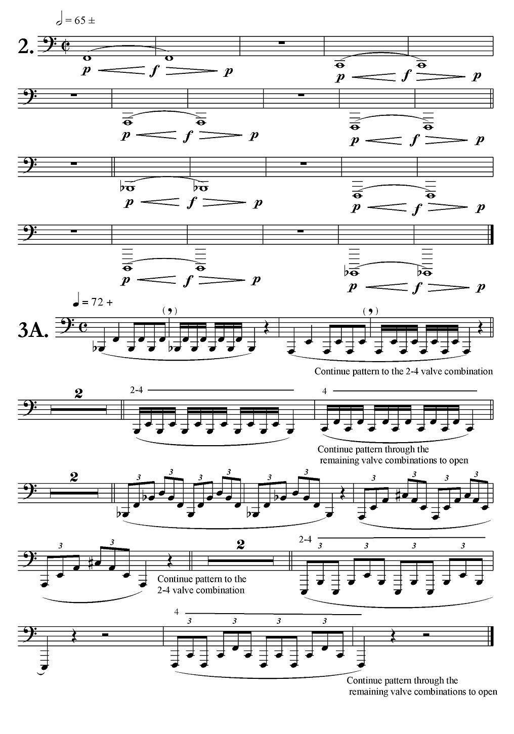 BB-flat大号每日练习第一部分：基础练习其它曲谱（图3）