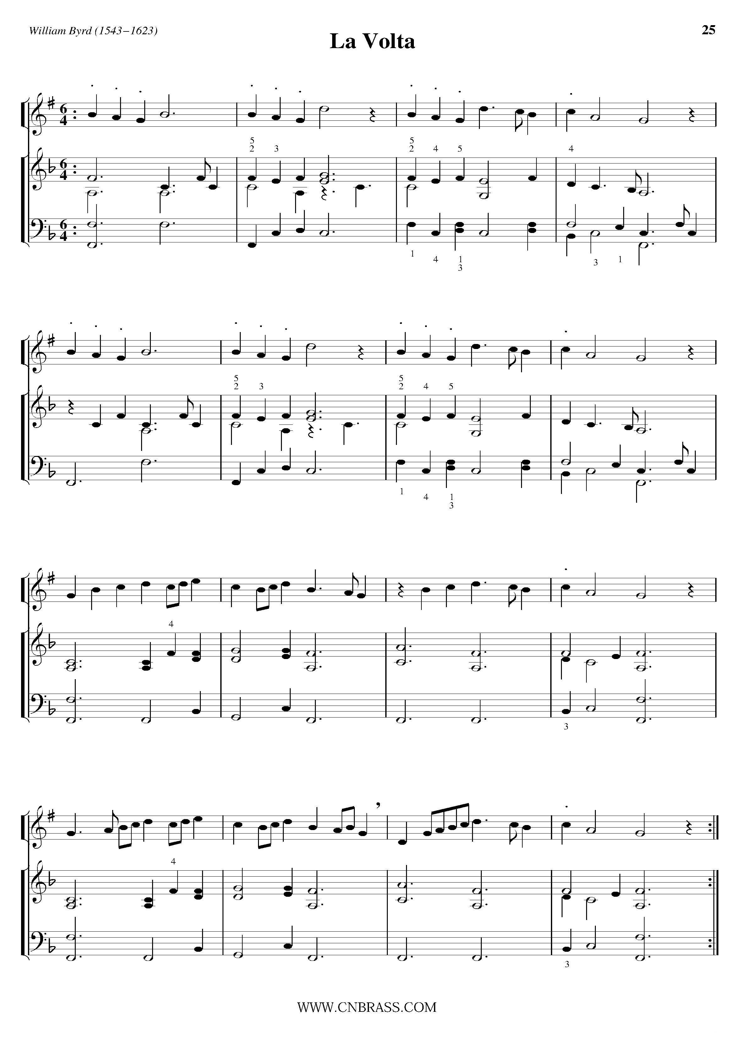La Volta（小号+钢琴伴奏）其它曲谱（图1）