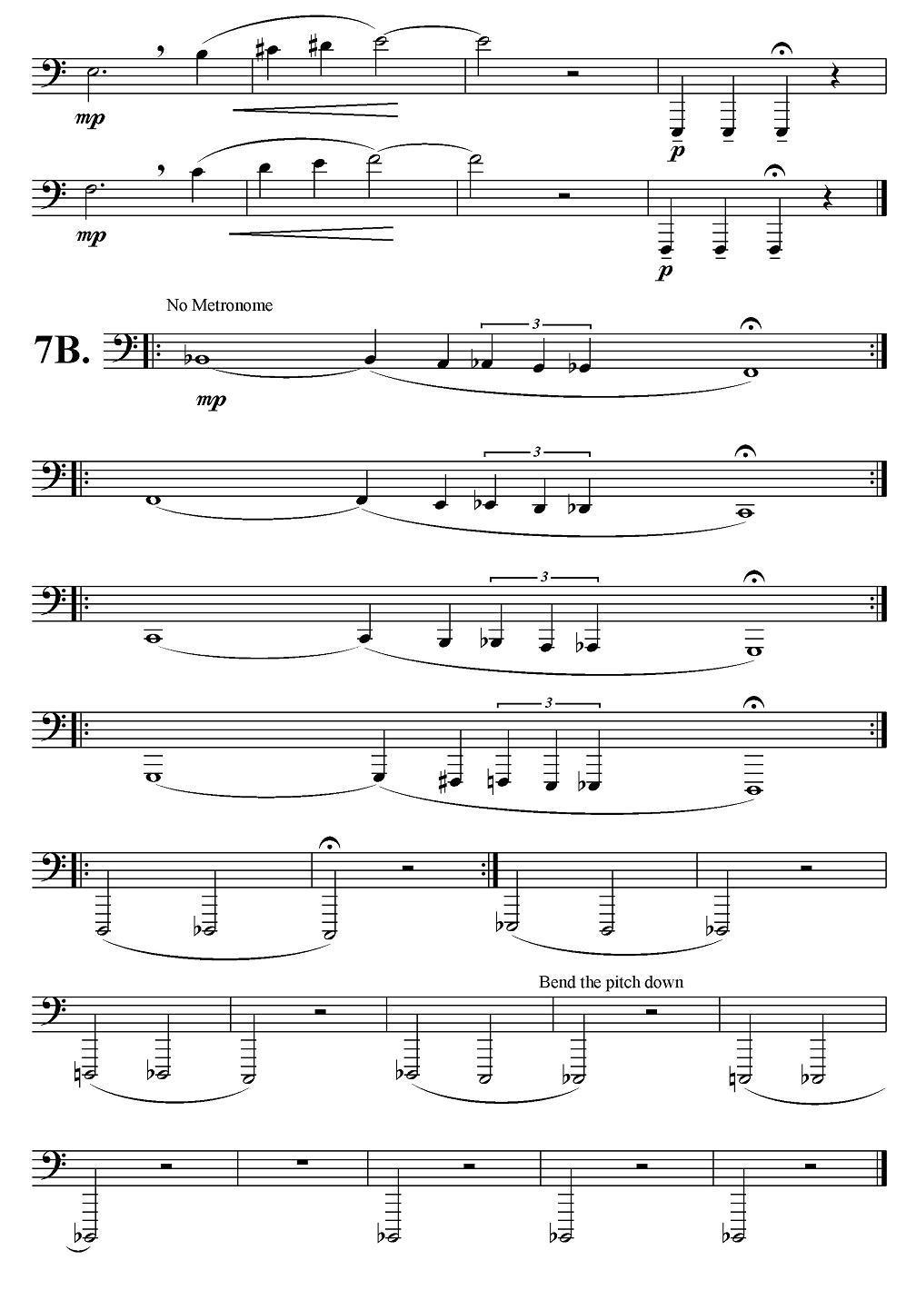 BB-flat大号每日练习第一部分：基础练习其它曲谱（图10）