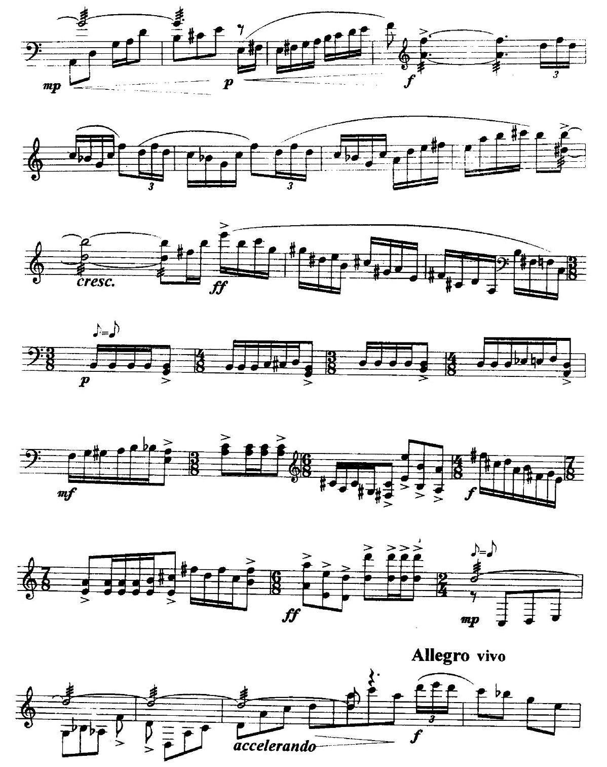 扬琴组曲：二、自得其乐的舞蹈其它曲谱（图2）