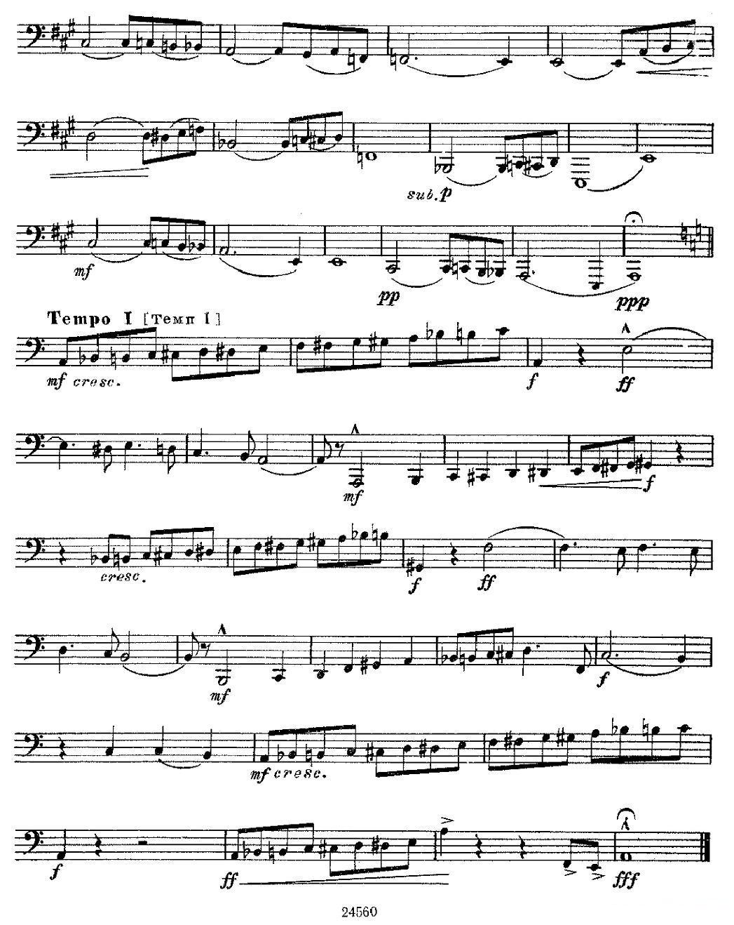 瓦西里耶夫24首大号练习曲集（19—24）其它曲谱（图7）